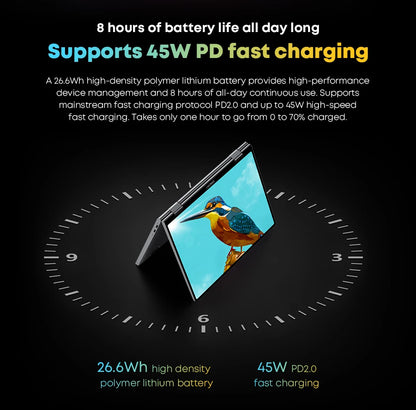 CHUWI MiniBook X 2025 2-in-1 Laptop Tablet Intel N150 CPU 10.51' FHD IPS Screen 12GB LPDDR5 512G SSD Windows 11 Notebook PC