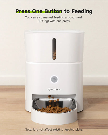 APETDOLA 4L Automatic Cat Food Dispenser Dry Food Timed Feeders Smart Pet Feeder For Cats Dog Accessories