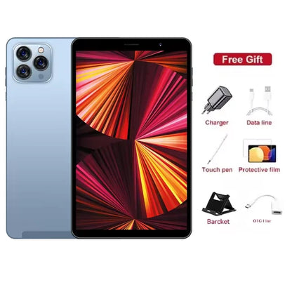 2025 New Tab 14 Tablet Android 12 8 Inch HD 16GB+1TB 8800mAh 5G Dual SIM Bluetooth WiFi GPS Google Play Tables PC Mi Tab