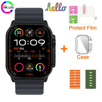 2025 Hello Watch 3 Plus Ultra Upgrade SmartWatch Original 49mm AMOLED 4G ROM NFC GPT Compass Photo Album Local Music Men Watch