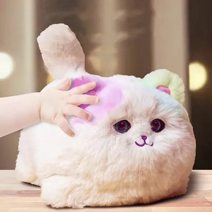 Simulation Interactive Huggy Cat Dogs Realistic Electric Plush Speak Electronic Accompanied Pet Doll Toy Kids Birthday Gifts