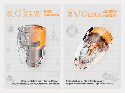 FLEXTAIL MAX PUMP 3 - Electric Air Pump, Portable Camping Pump with 3 Level Ambient Light for Air Bed, Sleeping Pads, Vacuum Bag