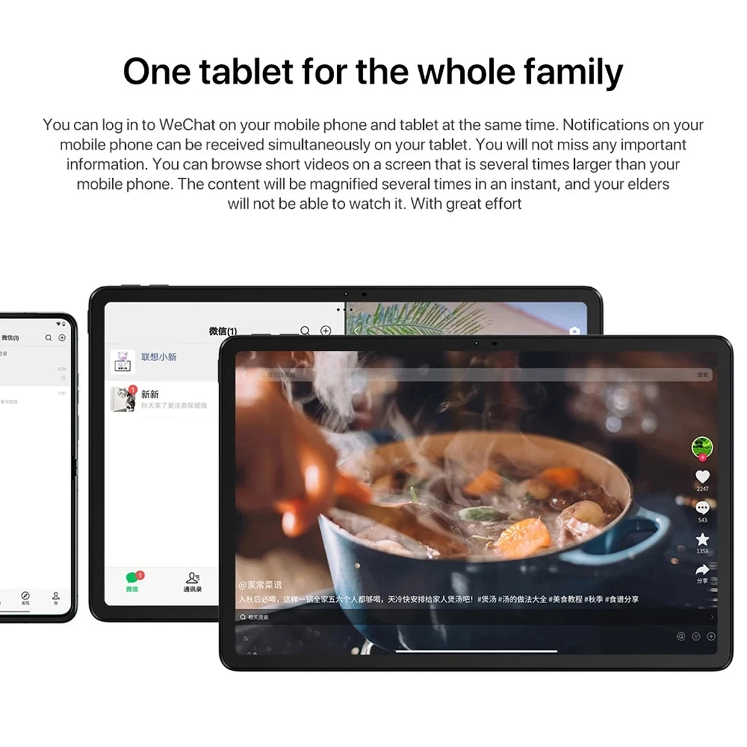 Global ROM Lenovo XiaoXin Pad 2024 Tablet+Case 8GB 128GB Pad Qualcomm Snapdragon 685 Octa Core 11" WIFI 8MP 7040mAh 20W Charger