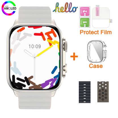2025 Hello Watch 3 Plus Ultra Upgrade SmartWatch Original 49mm AMOLED 4G ROM NFC GPT Compass Photo Album Local Music Men Watch