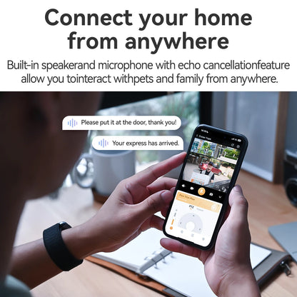 IMOU Cruiser Triple Lens  Outdoor Camera 2 Red-Bule Warning Light PTZ WiFi Camera Vehicle & Human Detection Surveillance Monitor