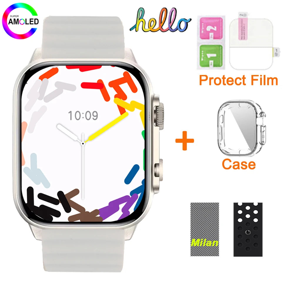 2025 Hello Watch 3 Plus Ultra Upgrade SmartWatch Original 49mm AMOLED 4G ROM NFC GPT Compass Photo Album Local Music Men Watch