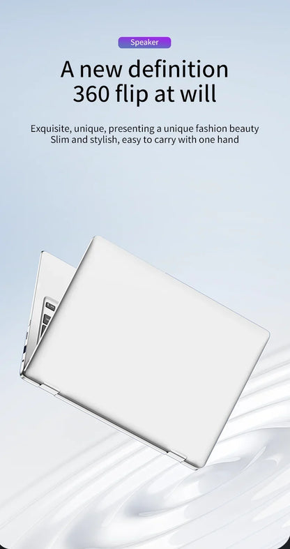 11.6-Inch 2-in-1 Touchscreen Laptop - Intel Windows 11 Pro 8GB DDR4 RAM SSD Portable Study Computer