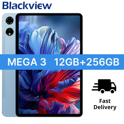 【World premiere】Blackview MEGA 3 Tablet 12.1" 2.5K 90Hz Display 12GB 256GB 8800mAh 50MP Camera 33W Fast Charging Android 15 Pa