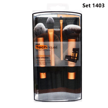 Real Techniques makeup brushes set for cosmetic foundation powder blush eyeshadow kabuki blending make up brush beauty tool 1415