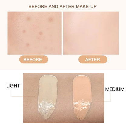 Natural Foundation Cc Cream Waterproof Brighten Moisturizing Foundation Concealer Oil-Control Sunscreen Spf 50 Makeup Cosmetics