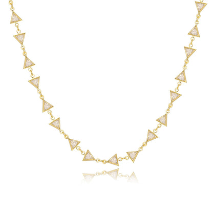 Boho Multicolor Crystal Stone Link Chain Necklace For Women Fashion Gold Color Multilayered Beaded Necklaces Party Jewelry