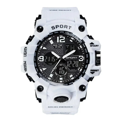 Hot shopping Teenage Men's Junior High School Student Fashion Trend Black Technology Sports Glow Men's Electronic Watch