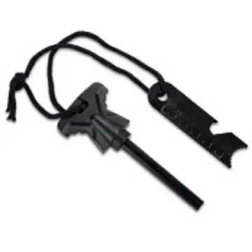 Large Size Flint Lighter Set Wooden Handle Magnesium Stick Outdoor Survival and Rescue Equipment Camping EDC Tool