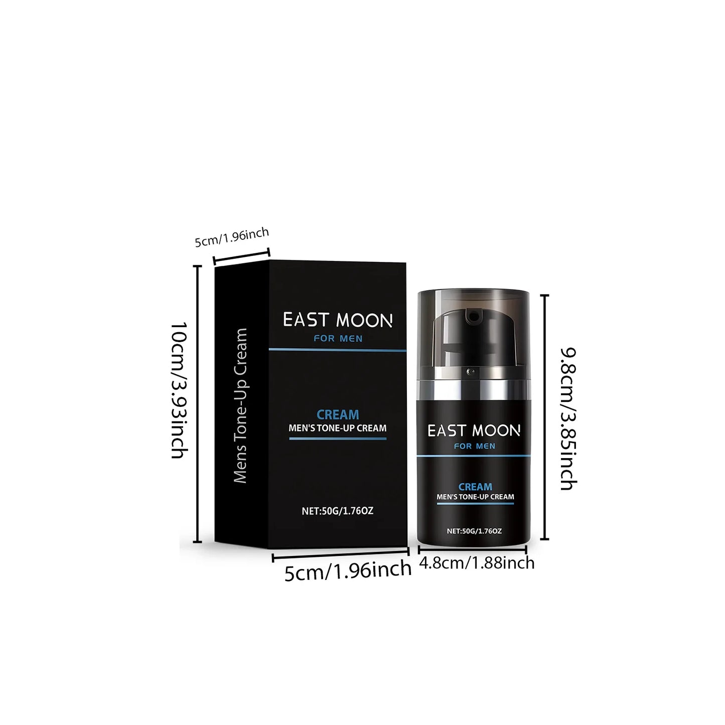 East Moon Men Tone-Up Makeup Cream Oil Control Easy Wear Nourish Brightening Dark Circles Waterproof Full Coverage Base BB Cream