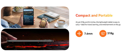 BNCF BPad Mini 8.4" 2K IPS Tablet - Android14 8GB RAM Snapdragon SMD685 6050mAh 4G LTE Widevine L1