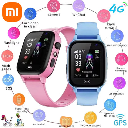 Xiaomi Kids Smart Watch 4G SOS GPS Location Sim Card Call Child SmartWatch Camera Waterproof Boys Girl Gift For Ios Android Hot