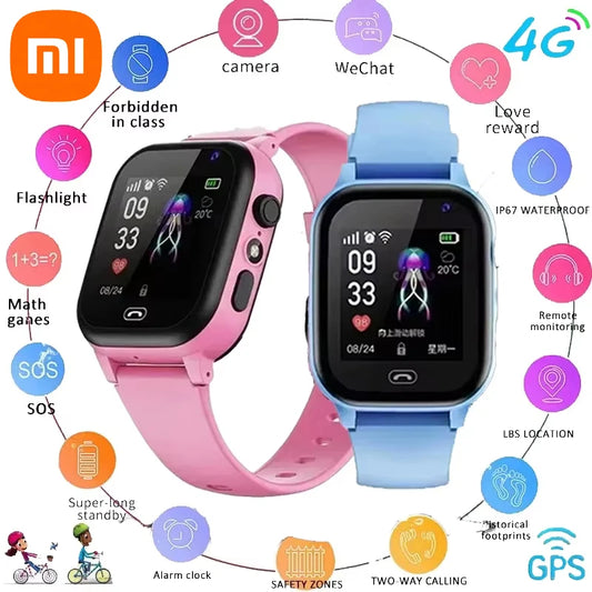 Xiaomi Kids Smart Watch 4G SOS GPS Location Sim Card Call Child SmartWatch Camera Waterproof Boys Girl Gift For Ios Android Hot