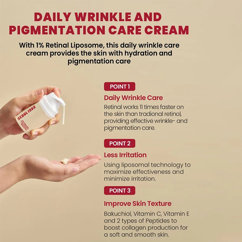 Seoul 1988 Korean Skin Care Set Snail Mucin Eye Contour Care Vitamin C Retinol Dark Circles Removal Seoul 1988 Korean Cosmetics