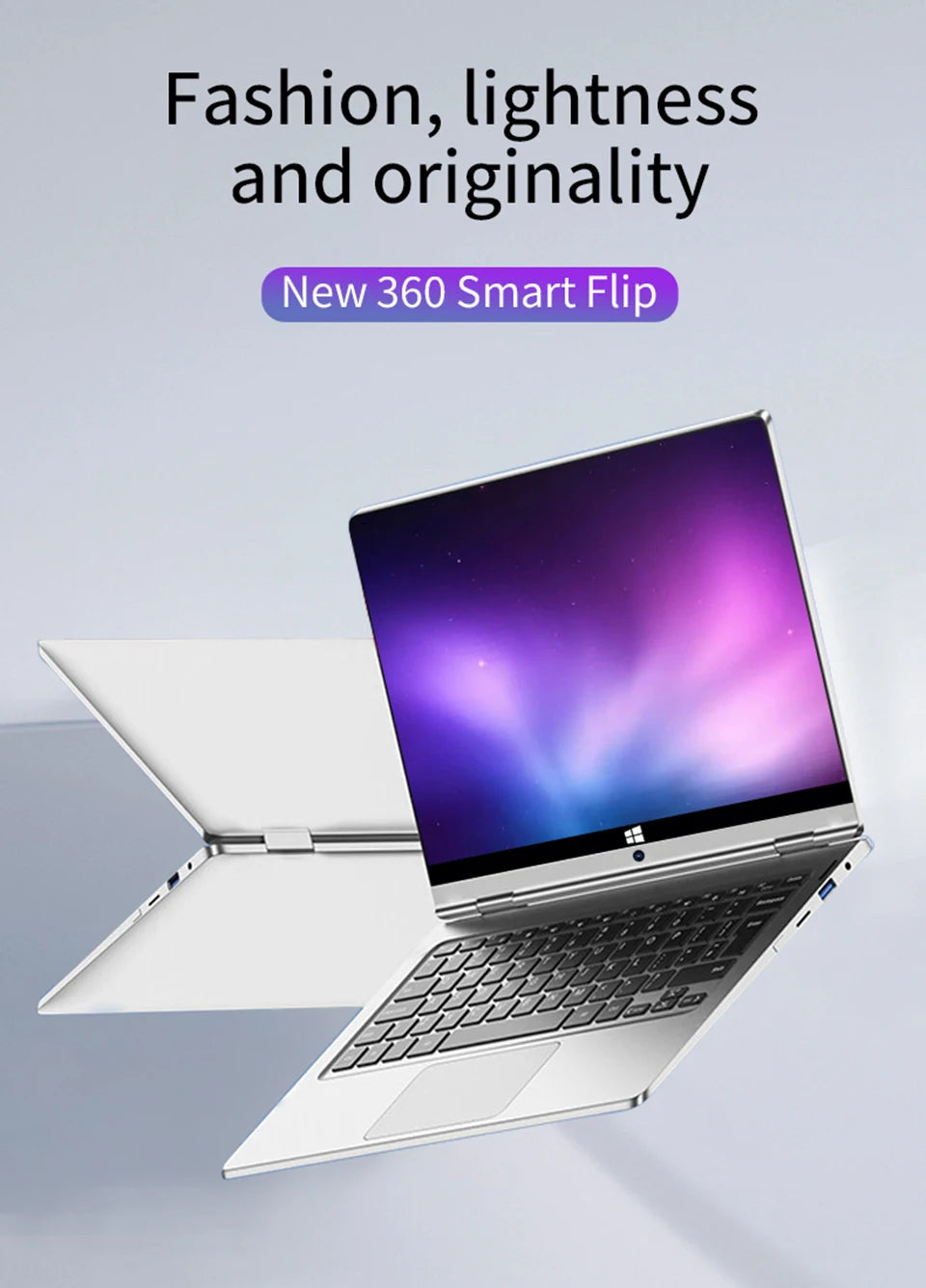 11.6" Portable 2-in-1 Mini Laptop - Intel N4020 8GB RAM Windows 11 Pro Touchscreen Tablet PC