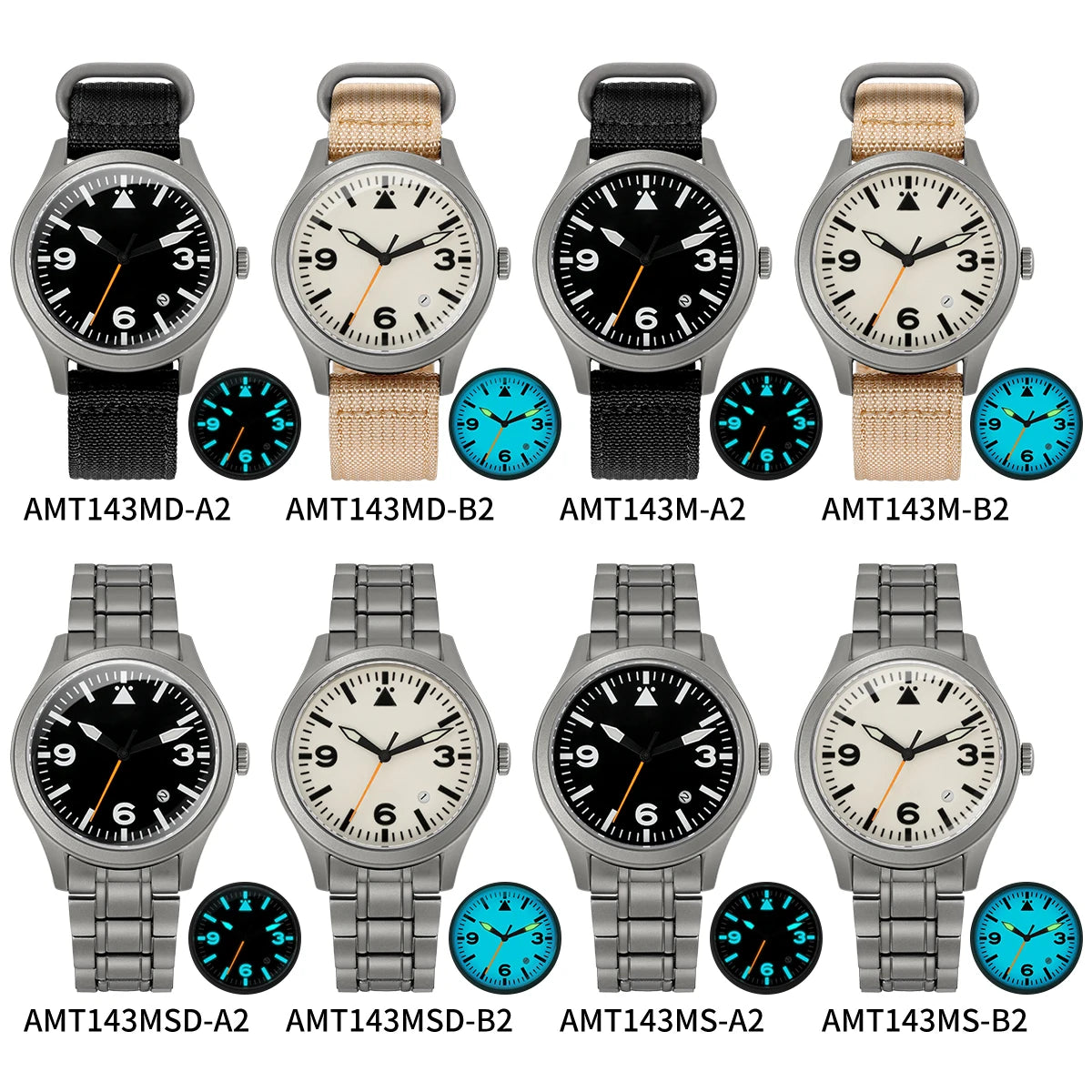 BERNY Pilot Titanium Automatic Watch for Men Sapphire AR Coated 10Bar Supper Luminous Men Wristwatch Sports Aviation Men Watches