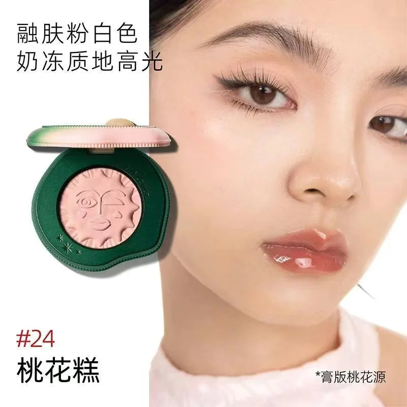 Girlcult Cute Makeup Korean Blush Contour And Highlighter Palette Matte Lasting Blusher Cream,Lightweight & Smooth Finish