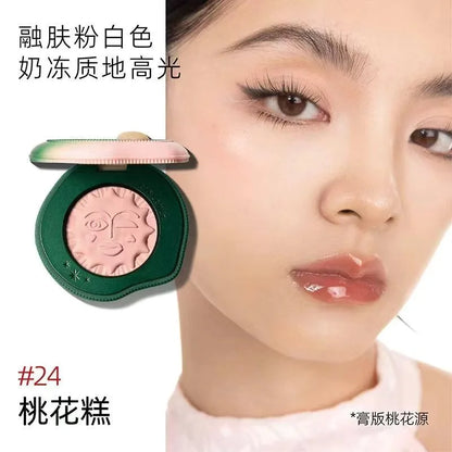 Girlcult Cute Makeup Korean Blush Contour And Highlighter Palette Matte Lasting Blusher Cream,Lightweight & Smooth Finish