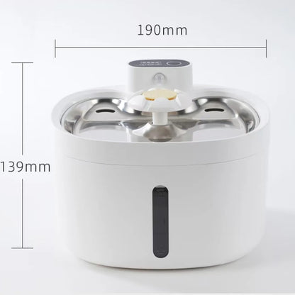 Wireless Charging Automatic Water Fountain 2.6L Intelligent Pet Water Dispenser With Filter Drinking Fountain For Cats Dogs