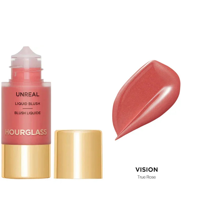 Hourglass New UNREAL Liquid Texture Powder Blusher Full Clear Color Cheek Fluidity Easy Push Away Create Natural Skin Portable