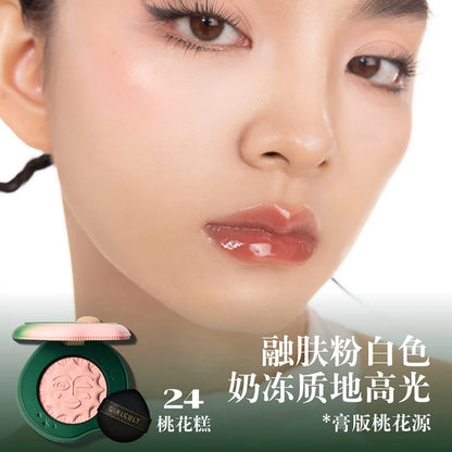 Girlcult Cute Makeup Korean Blush Contour And Highlighter Palette Matte Lasting Blusher Cream,Lightweight & Smooth Finish