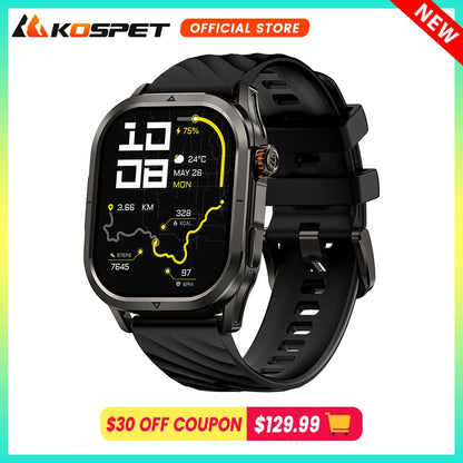 KOSPET MAGIC P10 GPS Smart Watch For Men Women 180 Sport Modes 5ATM IP69K Waterproof Anti--fingerprint Touchscreen Dual-band ALI