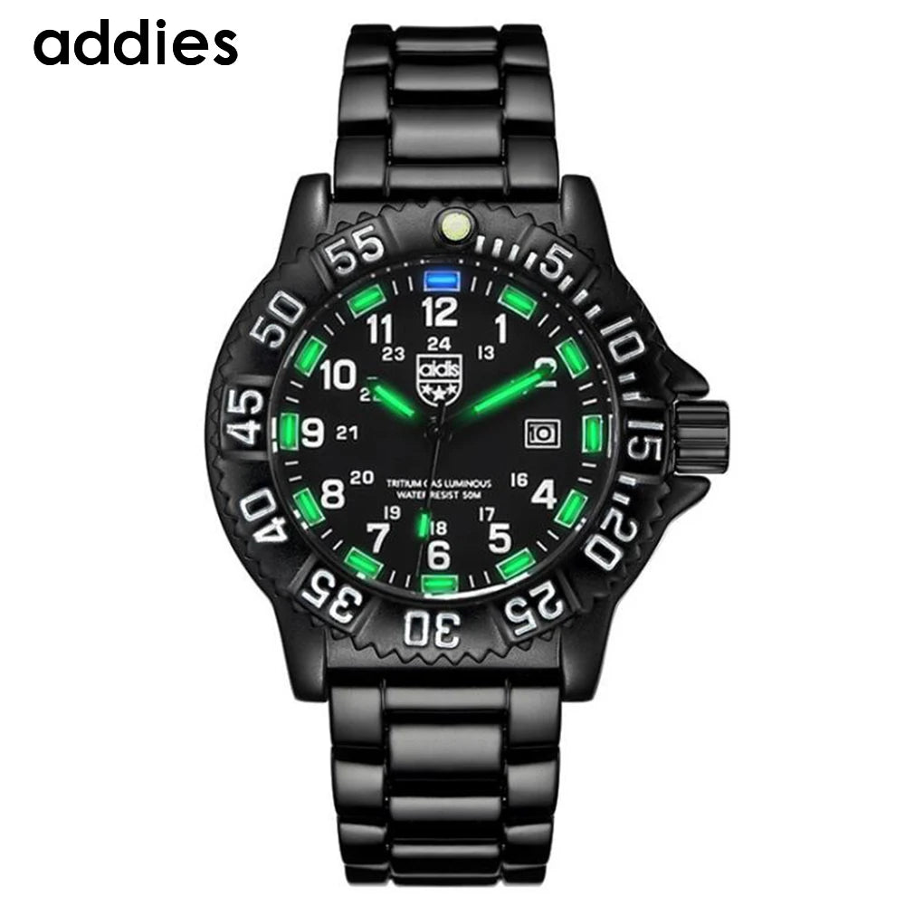 Addies Military Watch Special Forces Outdoor Sports Luminous Classic SEAL Army Wristwatch Man Quartz Watches For Men Waterproof