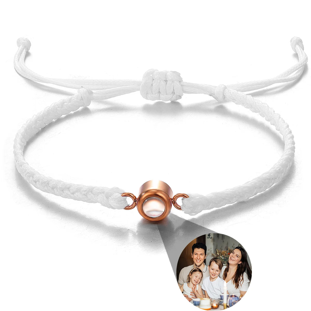 Wholesale Men's Projection Bracelets Stainless Steel Custom Projection Bracelets Woven Photo Bracelets Commemorative Gifts