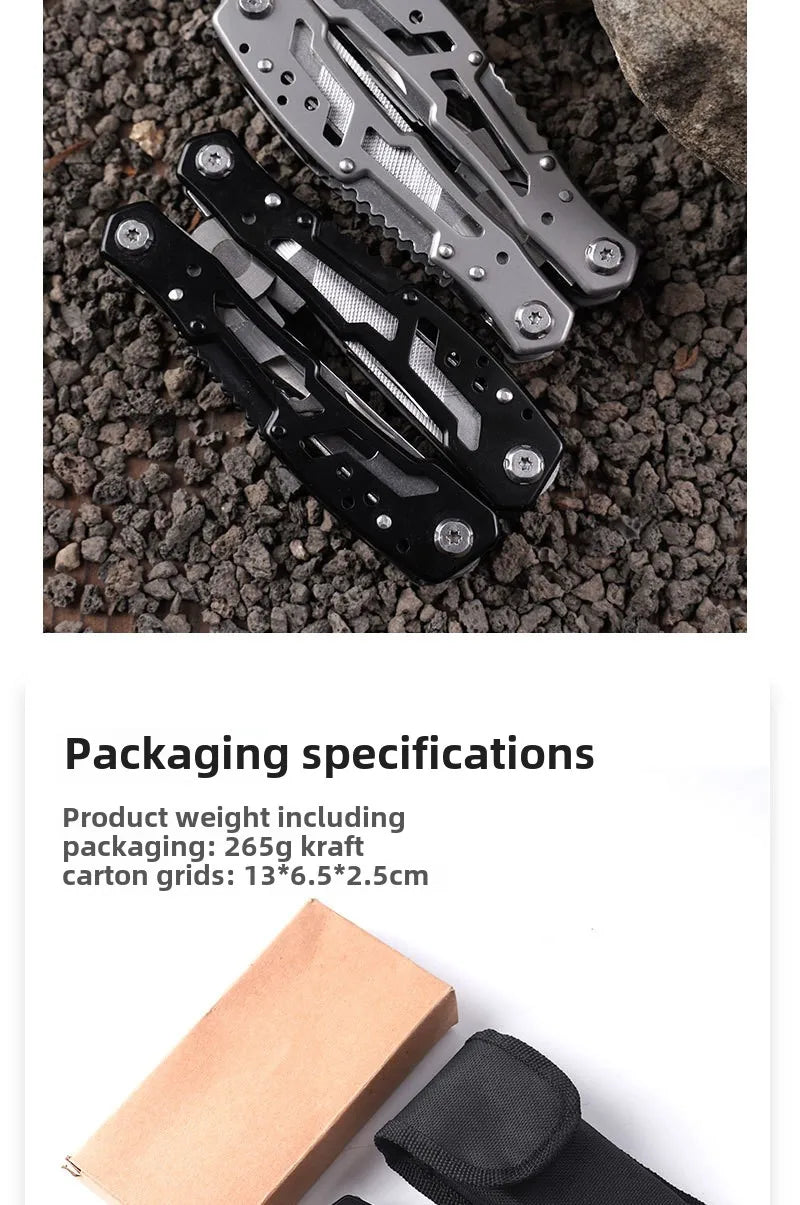 Folding Multi-tool Pocket Knife Pliers Mini Portable Fold Outdoor Hunting Survival Rescue Tactical Multipurpose Repair Tool