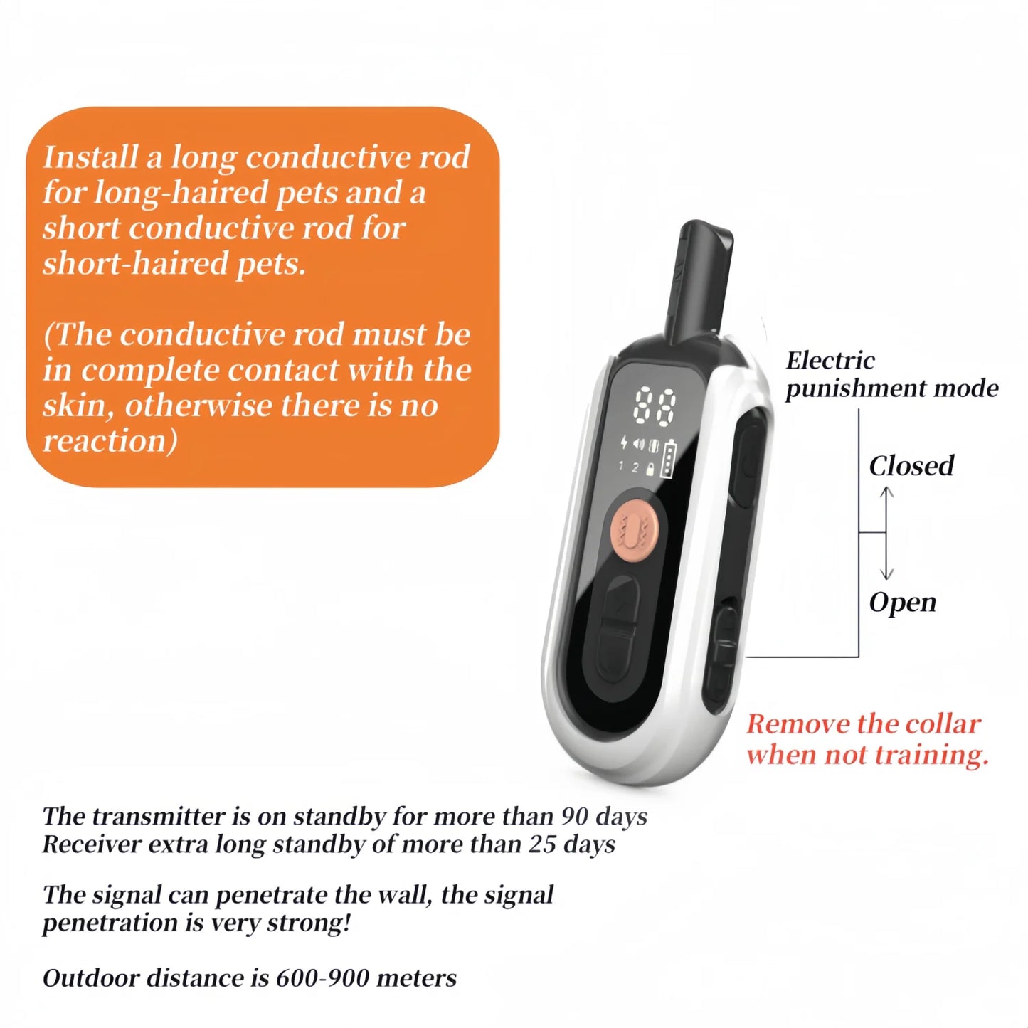 YHLC 3300ft Automatic Anti Barking Dog Collar, Rechargeable Bark Stopper, Stop Barkin, Electric Training Collar for Dog