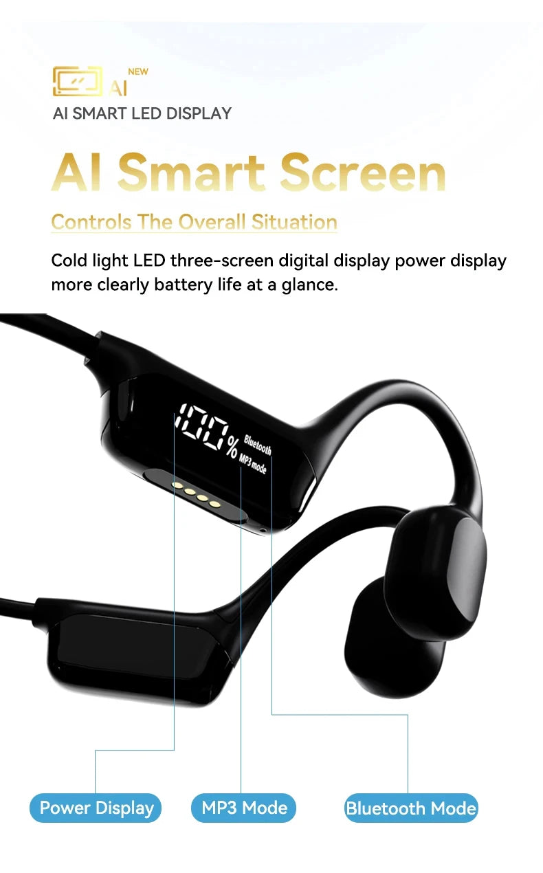 Xiaomi Mijia Bone Conduction Earphones IPX8 Waterproof Headset for Swimming Bluetooth 5.4 Wireless Sport Headphones MP3 32G RAM