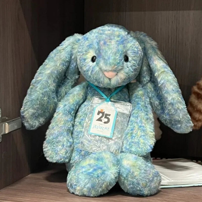 New 30cm Monet Bunny Plush Doll 25th Anniversary New Shy Blue Oil Painting Rabbit Home Decoration Cat And Dog Toy Pet Gift