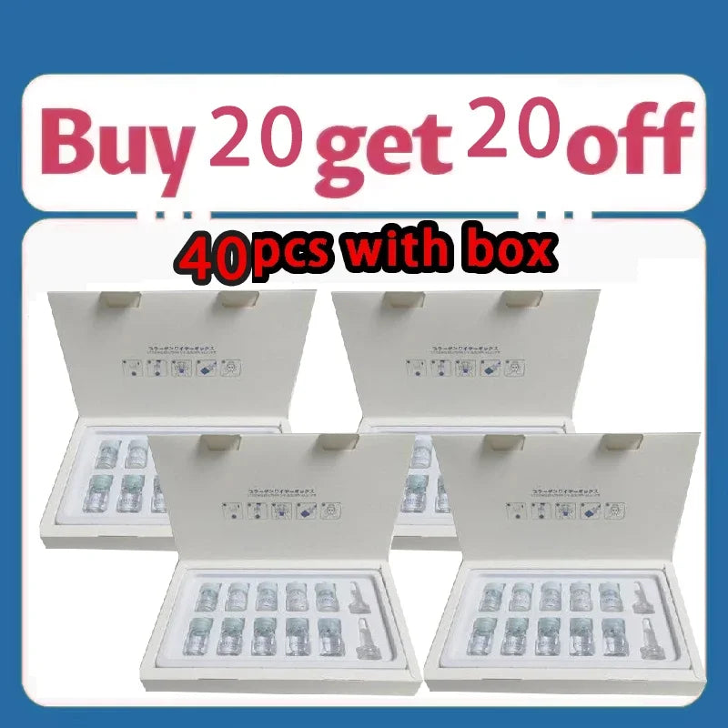 Korea Facial Hydrolyzed Silk Protein Collagen Thread Ball Serum Moisturiz Hydration Lifting Firm Fine Lines Essence SkinCare