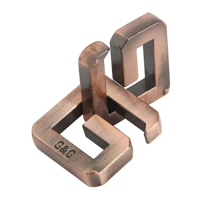 Creative IQ Metal Brain Teaser Puzzle – Magic Baffling Game Toy for Kids & Adults