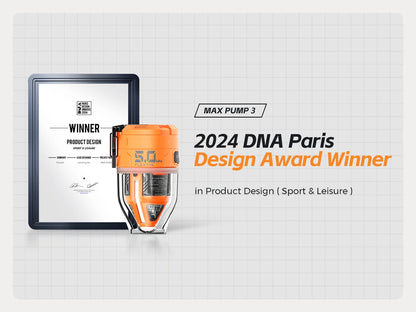 FLEXTAIL MAX PUMP 3 - Electric Air Pump, Portable Camping Pump with 3 Level Ambient Light for Air Bed, Sleeping Pads, Vacuum Bag