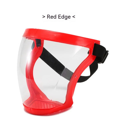 Transparent Facial Protector Super Protective Face Shield for Work Weed Whacking Anti-Fog Full Face Mask for Kitchen Oil Proof