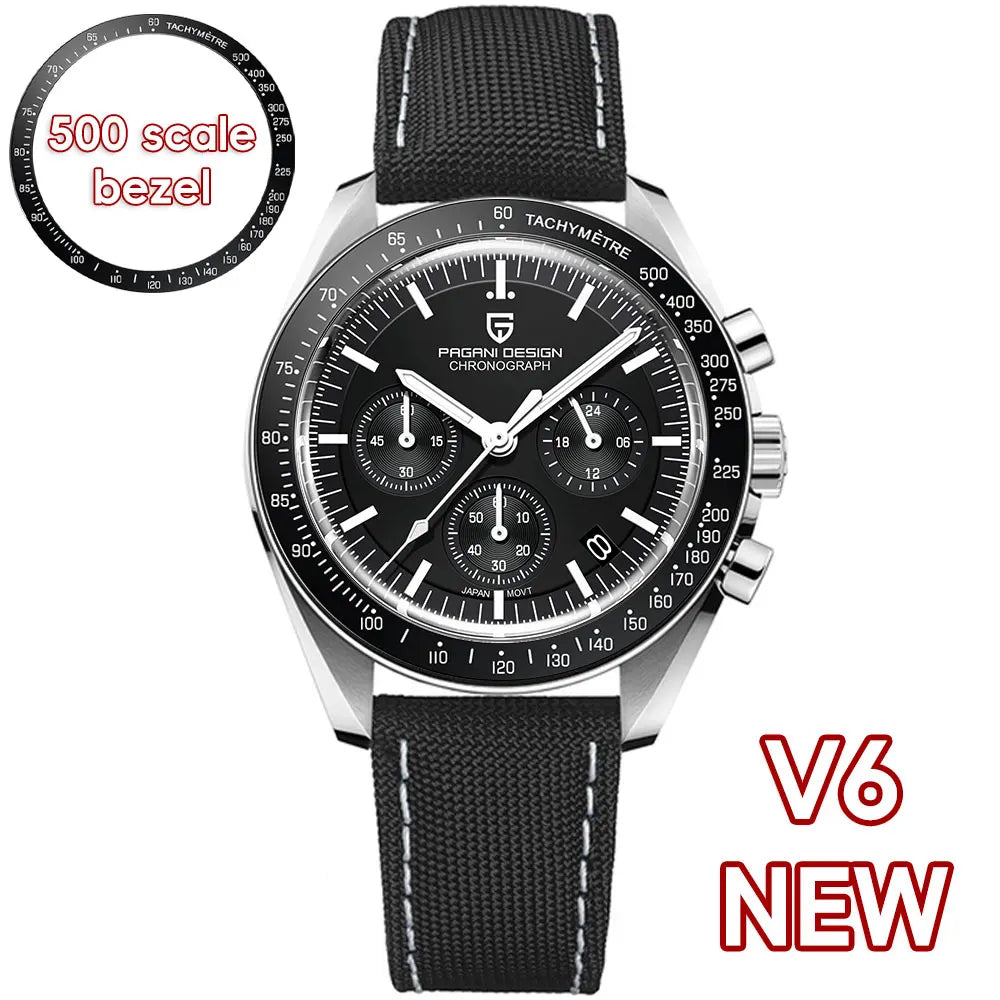 PAGANI DESIGN 2025 New Tribute to CK2998 Moon Watch Men Luxury Quartz Watches For Men AR Sapphire crystal Sport Chronograph Man