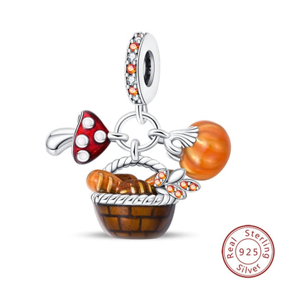 Charms Luminous Firefly Stars Cherry S925 Silver Pendants Beads 3mm DIY Party Christmas Fine Jewelry Making Gifts