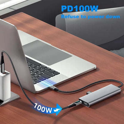 8-in-1 USB HUB with Disk Storage Function Type-C to HDMI-Compatible USB Splitter USB Dock Station For Laptop Macbook Pro Air