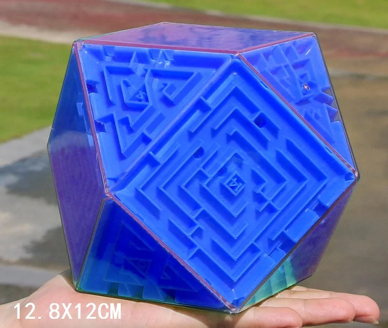 Mini Burn Brain Color 3D Puzzle Cube Maze Box Bead Magic Game intelligent Educational Pocket Fingertip Toy Gift for Kid Adult