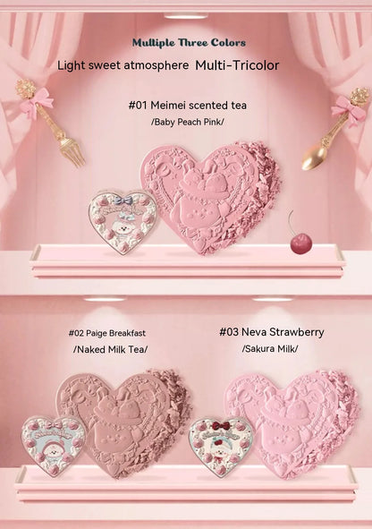 Flower Knows Powder Blusher Soft Matte Fog Cheek Blush Never Family Series   Relief Color Girl Natural Durable Naiwa Shop