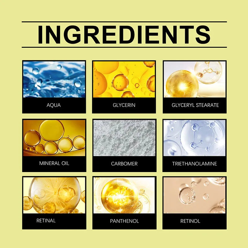 Retinol Wrinkle Remover Cream Shot Tightening Firming Fine Line Enhancer Moisturizing Pore Shrinking Repair Serum Skin Care Set