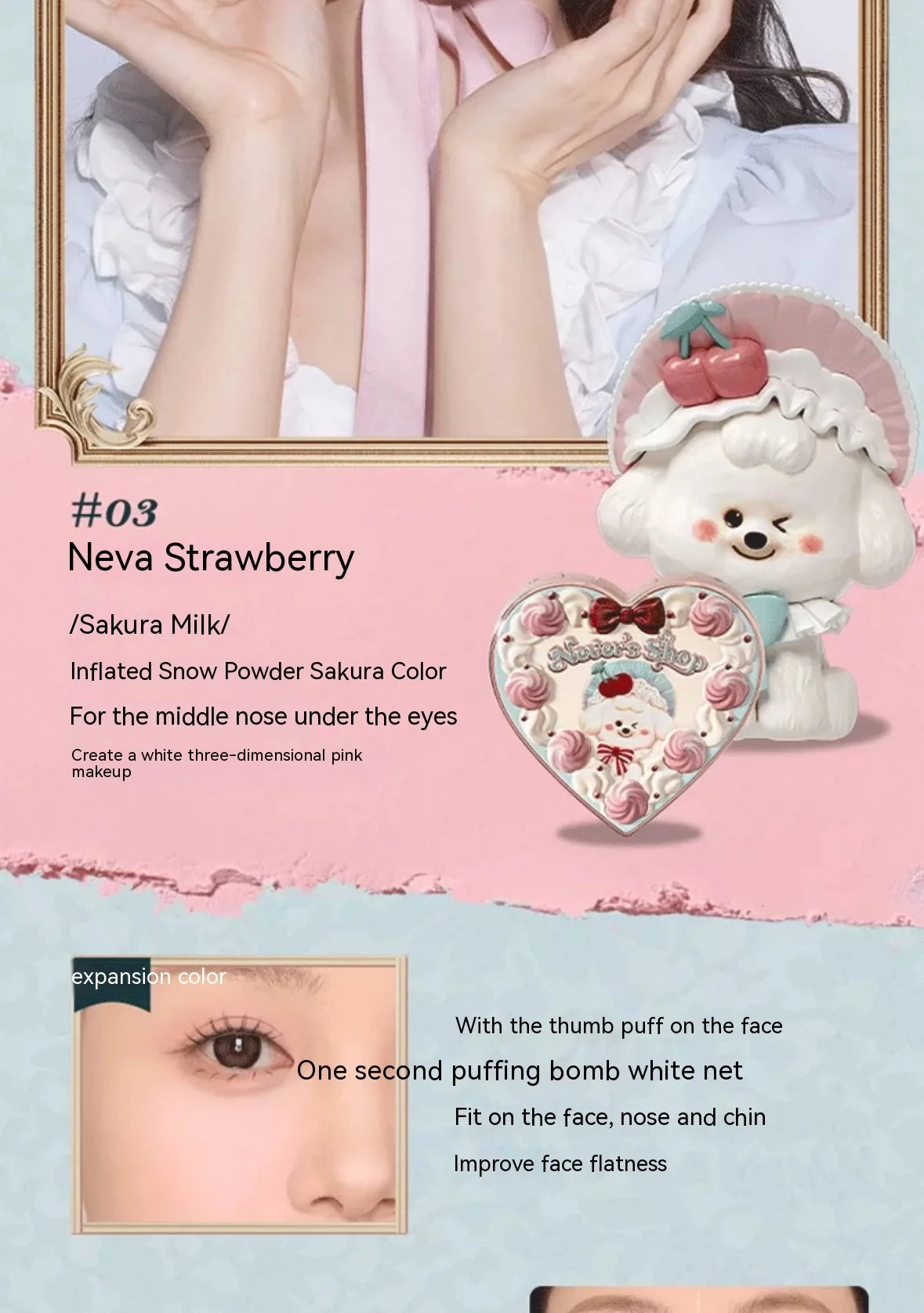 Flower Knows Powder Blusher Soft Matte Fog Cheek Blush Never Family Series   Relief Color Girl Natural Durable Naiwa Shop