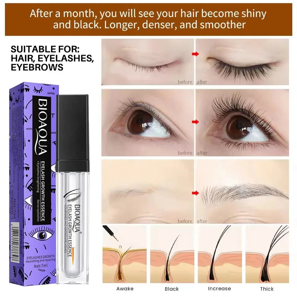 7 Days Fast Eyelash Growth Serum Makeup Natural Thick Long Curling Eyelash Growth Liquid Eyelash Growth Thicken Care Products