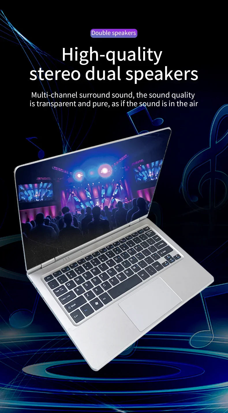 11.6-Inch 2-in-1 Touchscreen Laptop - Intel Windows 11 Pro 8GB DDR4 RAM SSD Portable Study Computer