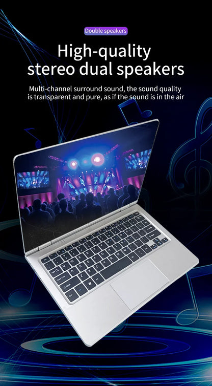 11.6-Inch 2-in-1 Touchscreen Laptop - Intel Windows 11 Pro 8GB DDR4 RAM SSD Portable Study Computer